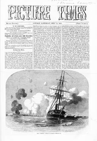 cover page of Picture Times published on July 14, 1855