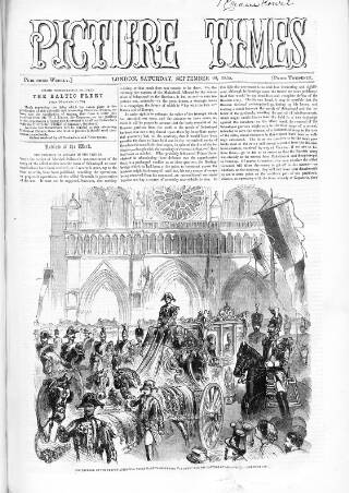 cover page of Picture Times published on September 22, 1855