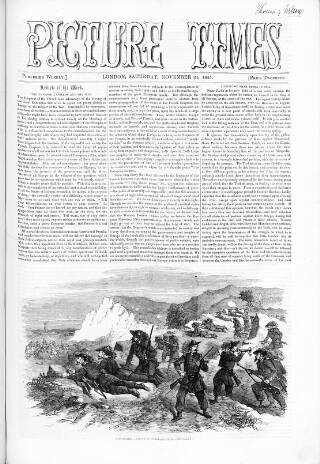 cover page of Picture Times published on November 24, 1855