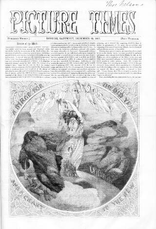 cover page of Picture Times published on December 29, 1855