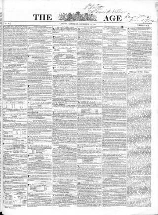 cover page of Age 1852 published on December 18, 1852