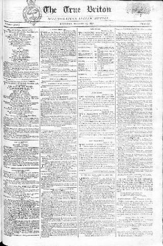 cover page of True Briton published on November 15, 1802