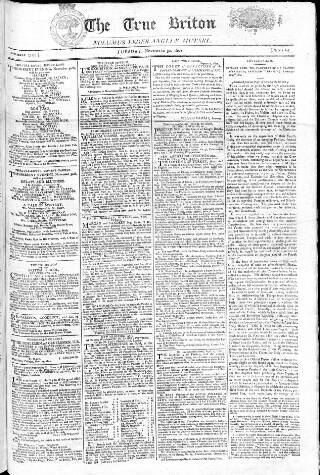 cover page of True Briton published on November 30, 1802