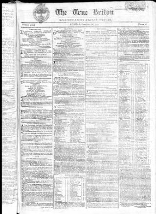 cover page of True Briton published on February 28, 1803