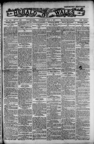 cover page of Herald of Wales published on July 6, 1907