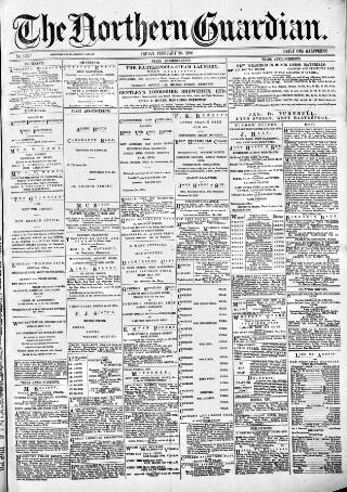 cover page of Northern Guardian (Hartlepool) published on February 28, 1896