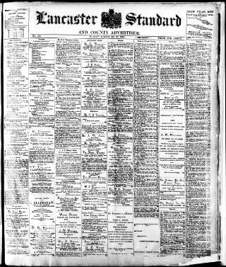 cover page of Lancaster Standard and County Advertiser published on December 30, 1898