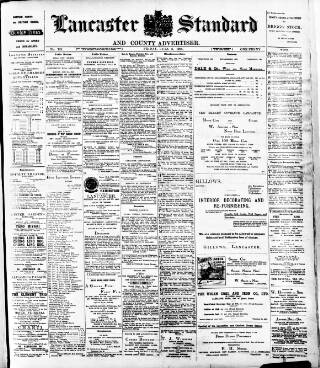 cover page of Lancaster Standard and County Advertiser published on July 6, 1906