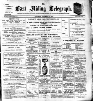 cover page of East Riding Telegraph published on November 30, 1901
