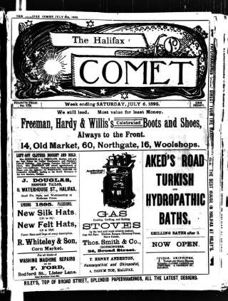 cover page of Halifax Comet published on July 6, 1895