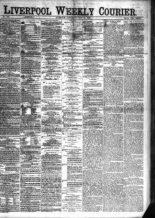 cover page of Liverpool Weekly Courier published on May 29, 1880