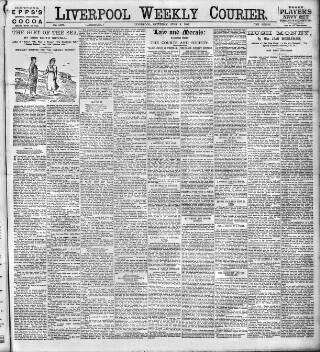 cover page of Liverpool Weekly Courier published on July 6, 1895