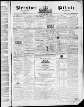 cover page of Preston Pilot published on December 30, 1848