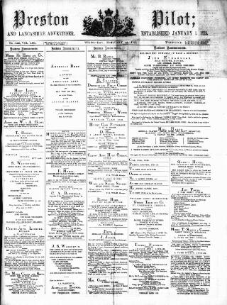 cover page of Preston Pilot published on February 28, 1877