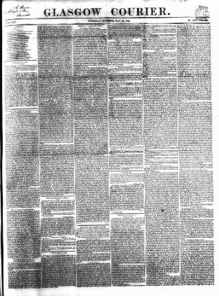cover page of Glasgow Courier published on May 29, 1845
