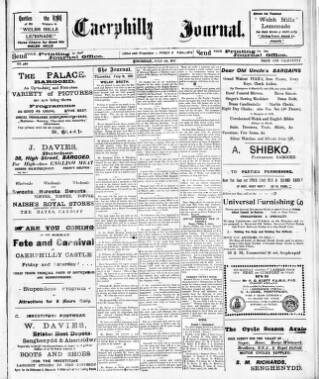 cover page of Bargoed Journal published on July 6, 1911