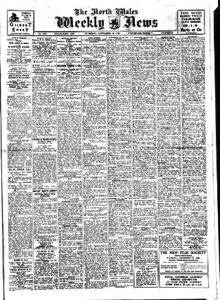 cover page of North Wales Weekly News published on November 30, 1944