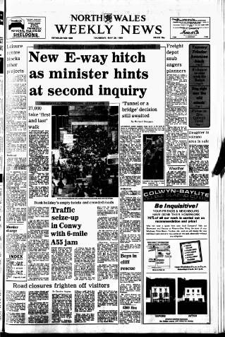 cover page of North Wales Weekly News published on May 29, 1980