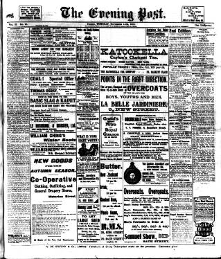 cover page of Jersey Evening Post published on November 15, 1910