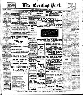 cover page of Jersey Evening Post published on November 30, 1910