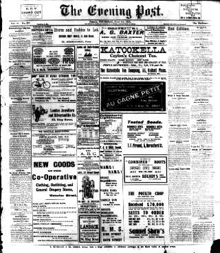 cover page of Jersey Evening Post published on July 6, 1911