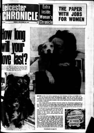 cover page of Leicester Chronicle published on November 30, 1973