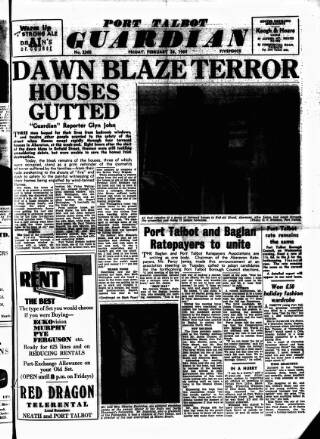 cover page of Port Talbot Guardian published on February 28, 1964