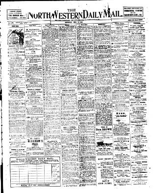 cover page of North West Evening Mail published on July 6, 1911