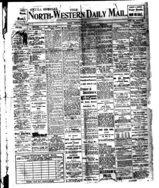 cover page of North West Evening Mail published on December 29, 1911