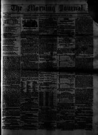 cover page of Morning Journal (Kingston) published on November 30, 1864
