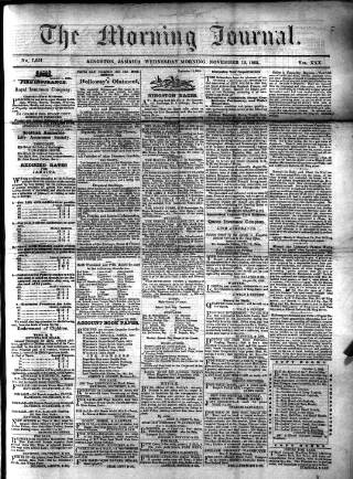 cover page of Morning Journal (Kingston) published on November 15, 1865