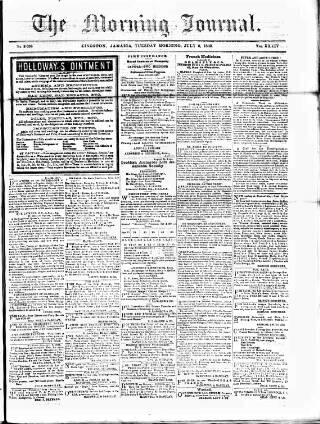 cover page of Morning Journal (Kingston) published on July 6, 1869