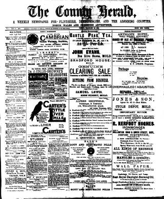 cover page of Flintshire County Herald published on February 28, 1902