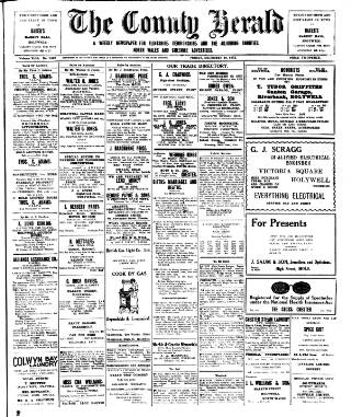 cover page of Flintshire County Herald published on December 30, 1932