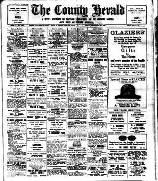 cover page of Flintshire County Herald published on November 30, 1934