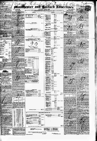 cover page of Manchester & Salford Advertiser published on July 6, 1839