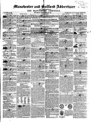 cover page of Manchester & Salford Advertiser published on September 18, 1847