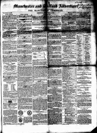 cover page of Manchester & Salford Advertiser published on February 12, 1848