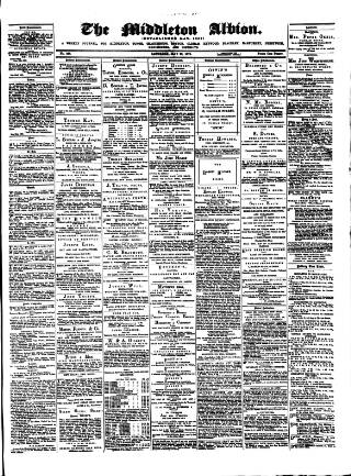 cover page of Middleton Albion published on May 29, 1875