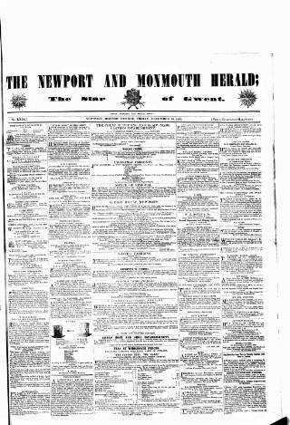 cover page of Star of Gwent published on December 30, 1853