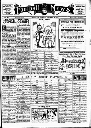 cover page of Football News (Nottingham) published on November 15, 1913