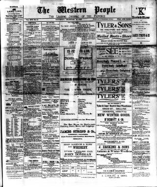 cover page of Western People published on December 30, 1899