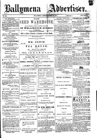 cover page of Ballymena Advertiser published on May 29, 1880