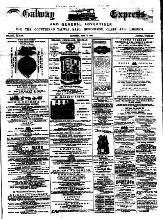 cover page of Galway Express published on July 6, 1895