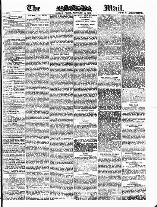 cover page of Evening Mail published on February 28, 1902