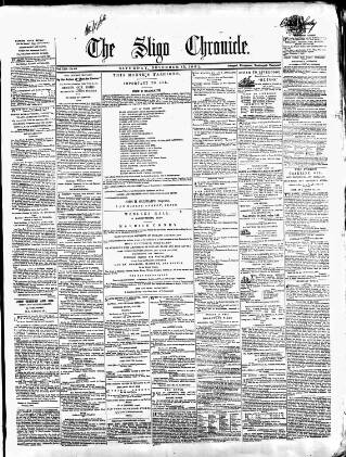 cover page of Sligo Chronicle published on November 15, 1862