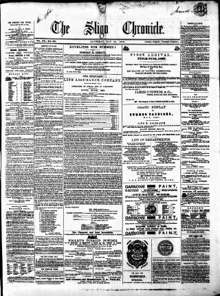 cover page of Sligo Chronicle published on May 29, 1869