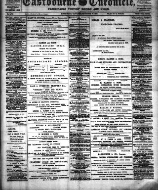 cover page of Eastbourne Chronicle published on November 30, 1907
