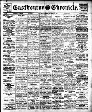 cover page of Eastbourne Chronicle published on September 18, 1920