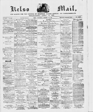 cover page of Kelso Mail published on November 30, 1892